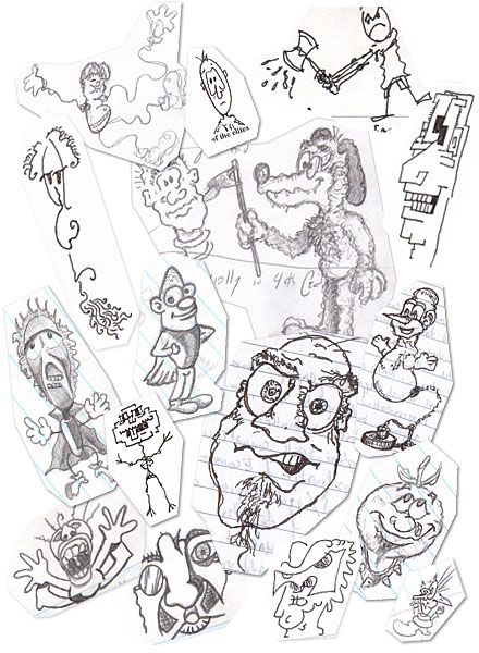Humor, Horror, and Heavy Metal: College Doodles Doodles Doodles.