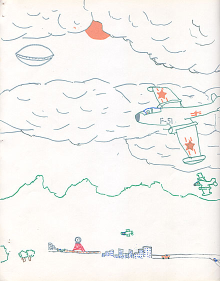 Humor, Horror, and Heavy Metal: A Jet and a U.F.O., some exciting shit there.