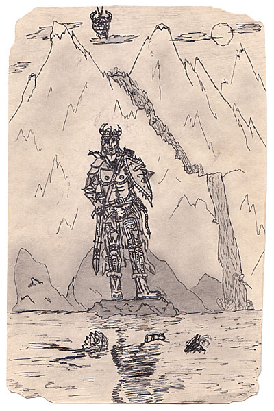 Humor, Horror, and Heavy Metal: Here is a BIG pic of Fallswind, my Dungeons and Dragons Characther. Isn't he COOL!!!