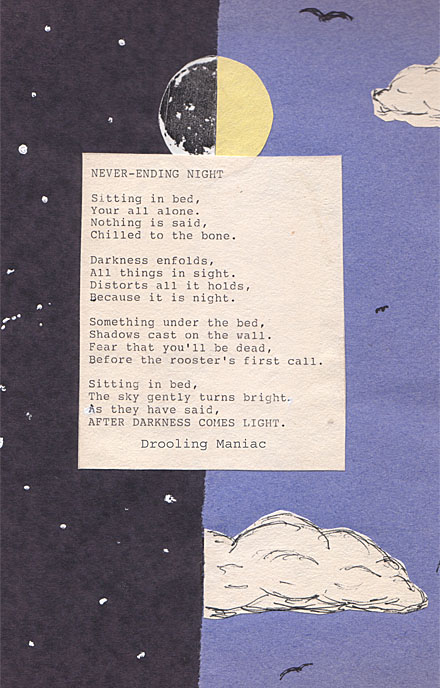 Humor, Horror, and Heavy Metal: Never-Ending Night &ndash; Lots of bed, dead, and dark.