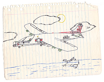 Humor, Horror, and Heavy Metal: This is a drawing of a jet. Isn't it cool.