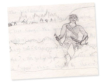 Humor, Horror, and Heavy Metal: Here's a 'Nam guy in the bushes with a big fucking knife, a gun, and a bandana.