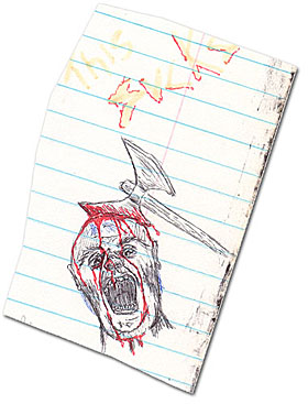 Humor, Horror, and Heavy Metal: This SUCKS. Axe in some dude's head.