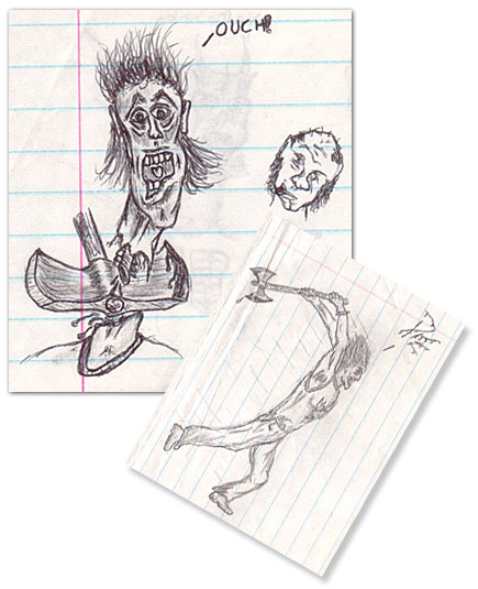 Humor, Horror, and Heavy Metal: Axe to the Head. Axe to the Head. Hey these dudes are getting an Axe to the Head.