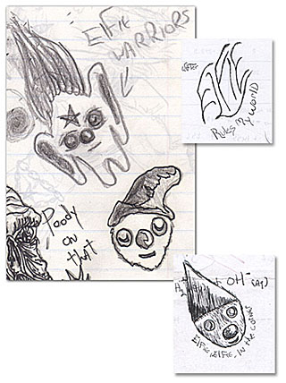 Humor, Horror, and Heavy Metal: Elfie, Elfie in the corner. Elfie RULES MY WORLD!!! Elfie Warriors. Poody on THAT.