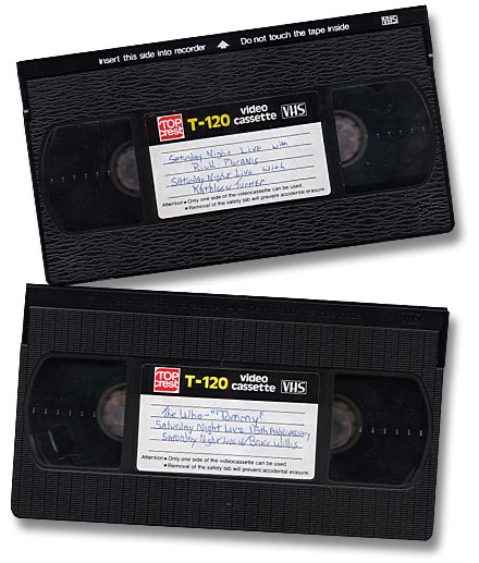 Humor, Horror, and Heavy Metal: Saturday Night Live VCR Tapes. I taped shitloads of them. Saturday Night Live 15th Anniversary. Saturday Night Live with Rick Moranis. Saturday Night Live with Kathleen Turner.