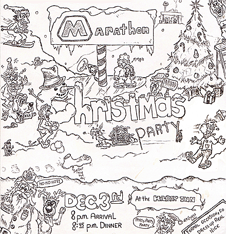 Humor, Horror, and Heavy Metal: Ho Ho Ho, here's a flyer filled with Holiday Dumb Shit. Elves, Santa, Bunnies, Retarded Reindeer. Christmas SUCKS. Unless I get a lot of cool stuff. Then it doesn't suck so much.