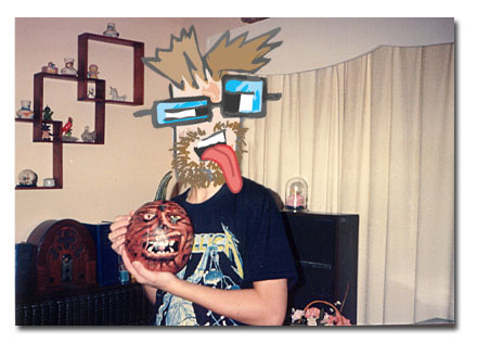 Humor, Horror, and Heavy Metal: Here is my Eddie Airbrushed Pumpkin. All HAIL the PumpKing.