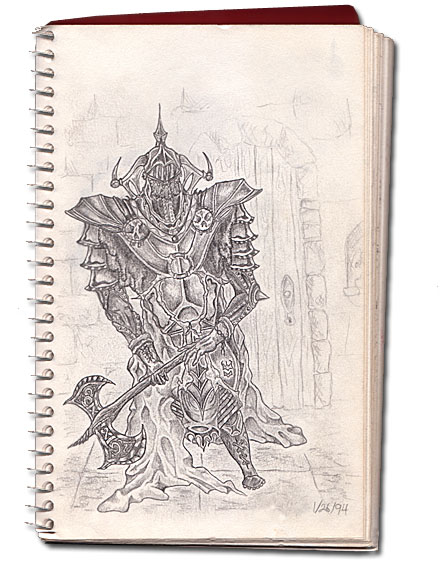 Humor, Horror, and Heavy Metal: Sketch Book - It's a Good Night. Well not really that good. It's allright.